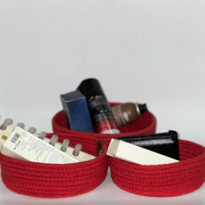 Coridu Cotton Rope Baskets - Small,Medium,Large Combo of 3